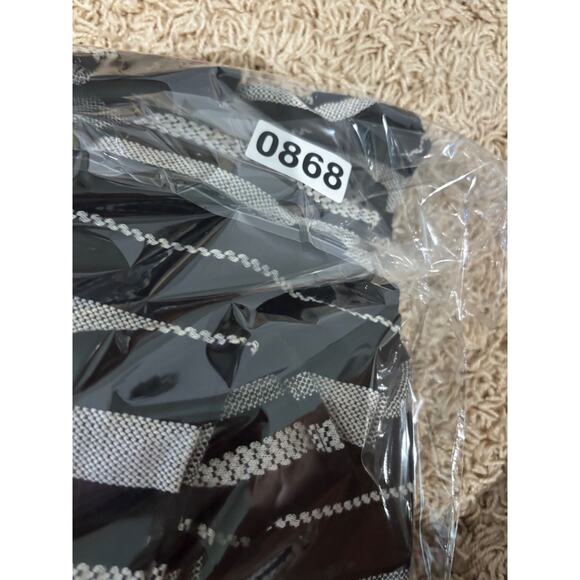 Lane Bryant Black & Tan Off Shoulder adj. top 26/28 Boho comfort travel peasant - Picture 8 of 8